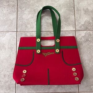 Red and Green Tote Bag